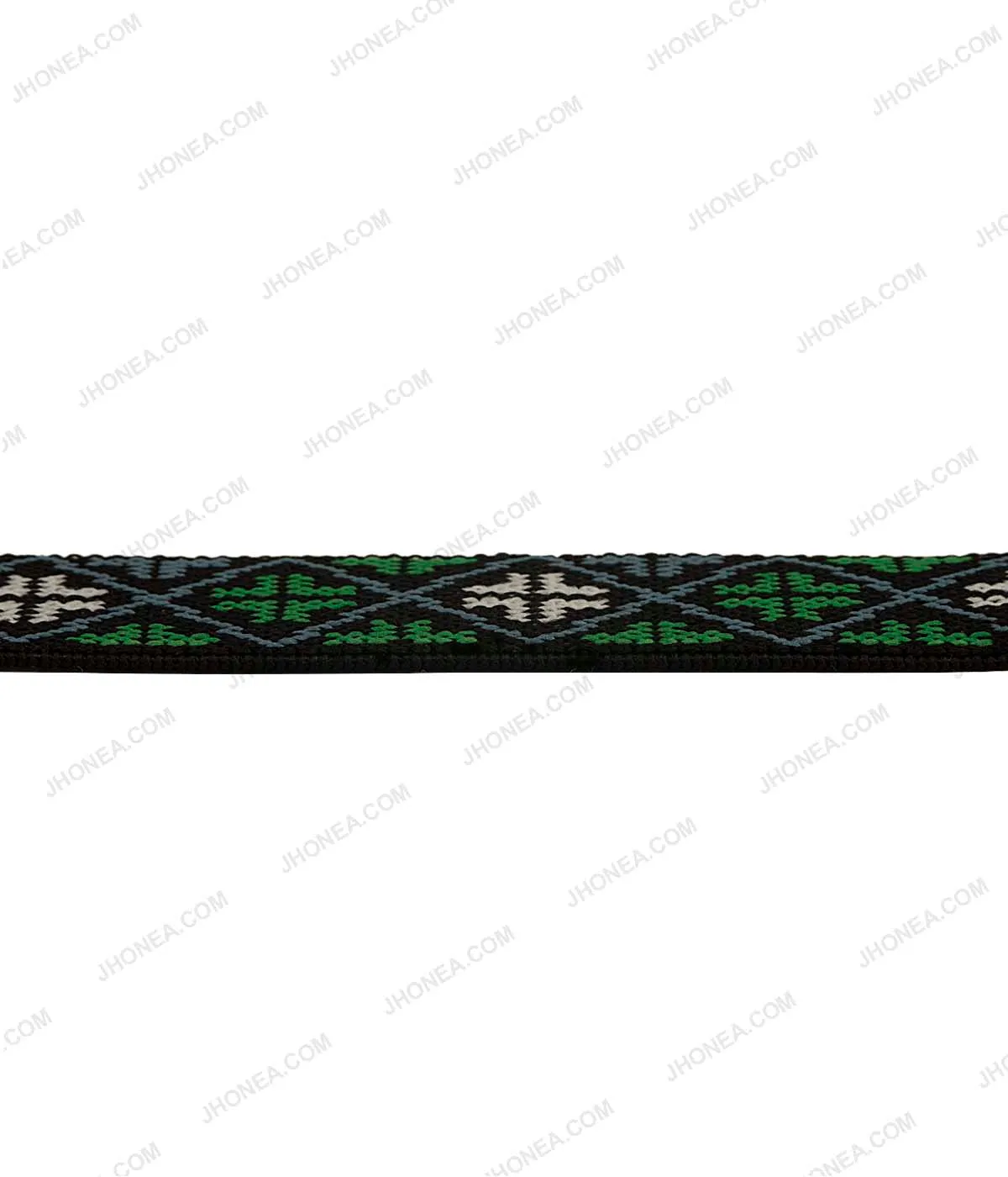 2.5cm (1inch) Dual Color Soft Patterned Woven Elastic