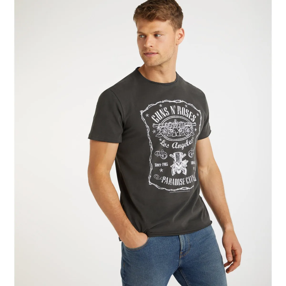 Amplified Unisex Adult LA Paradise City Guns N Roses T-Shirt