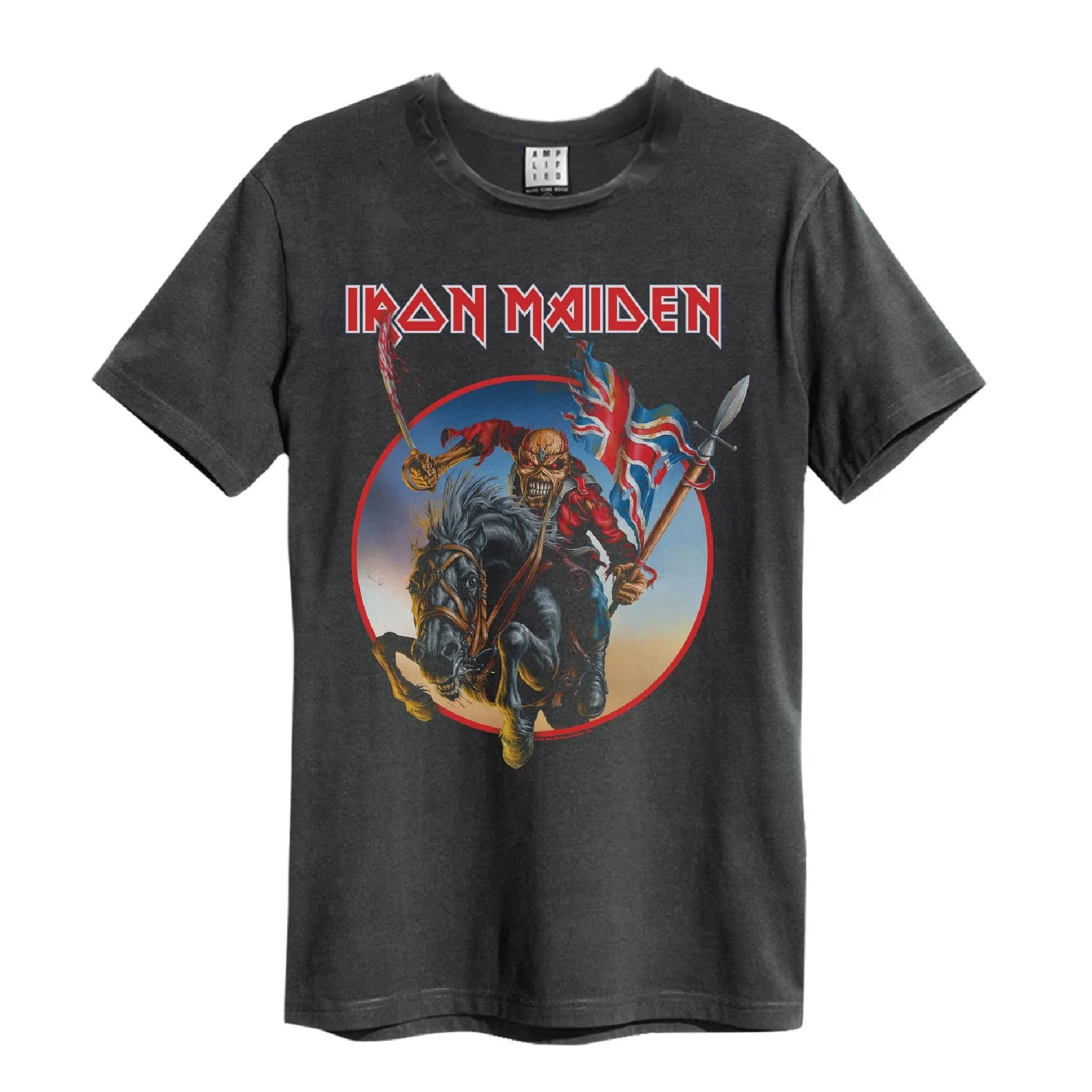 Amplified Unisex Adult Trooper on Steed Iron Maiden T-Shirt