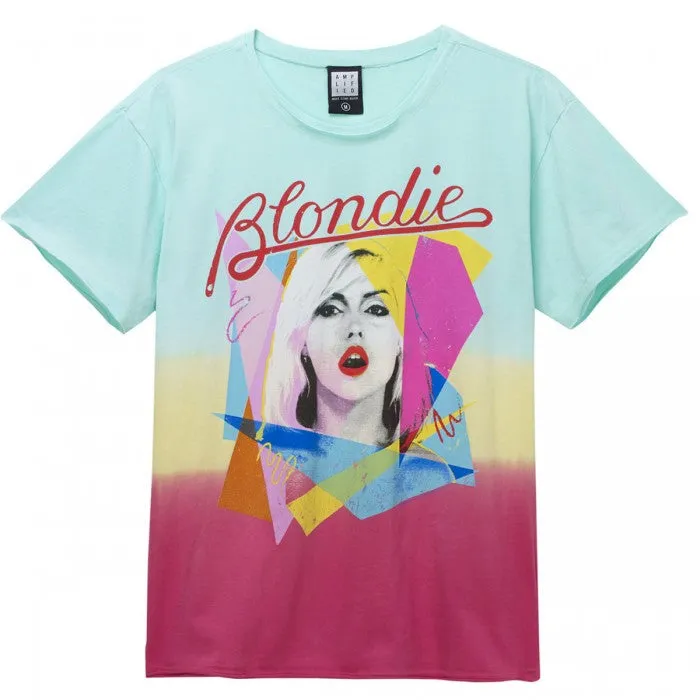 Amplified Womens/Ladies Ahoy 80s Dip Dye Blondie T-Shirt