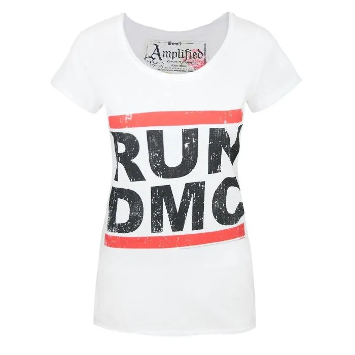 Amplified Womens/Ladies Run DMC Logo T-Shirt