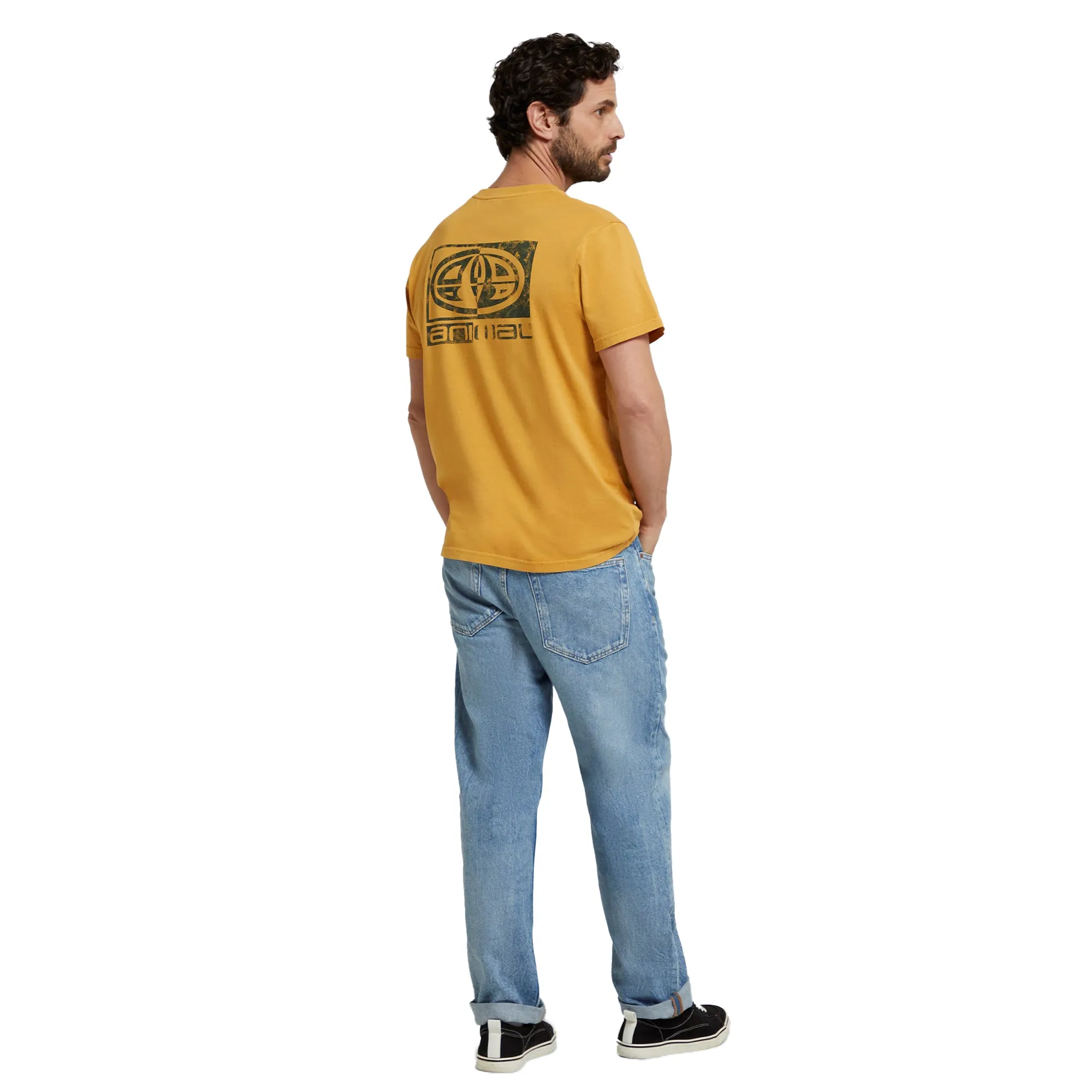 Animal Mens Jacob Back Print Organic Logo T-Shirt