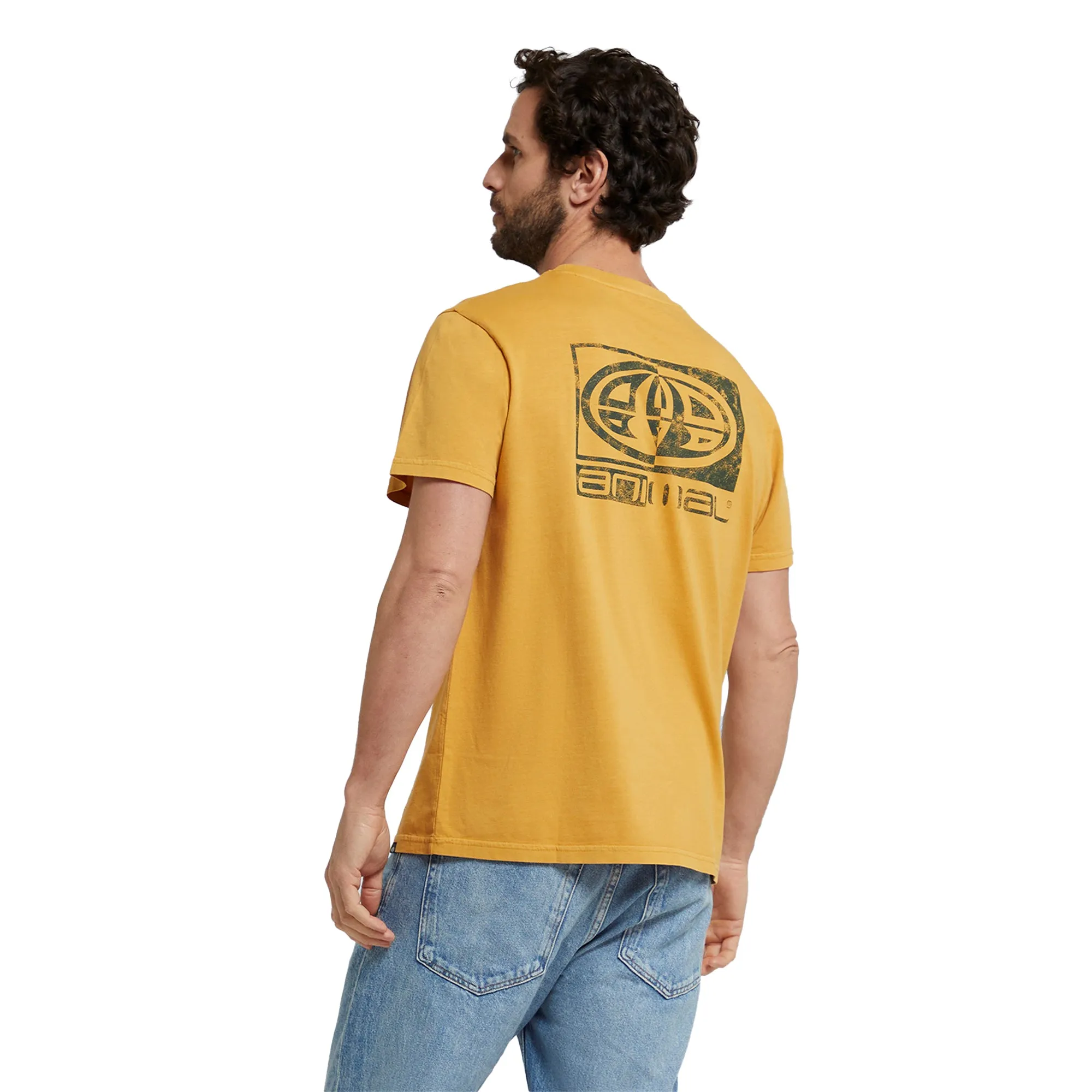 Animal Mens Jacob Back Print Organic Logo T-Shirt