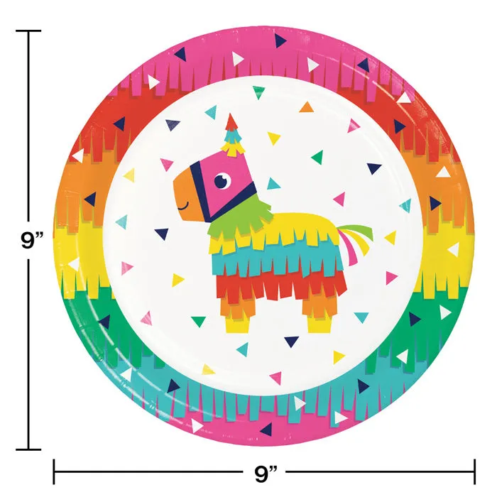 Bulk Fiesta Fun Paper Dinner Plates (96 per Case)