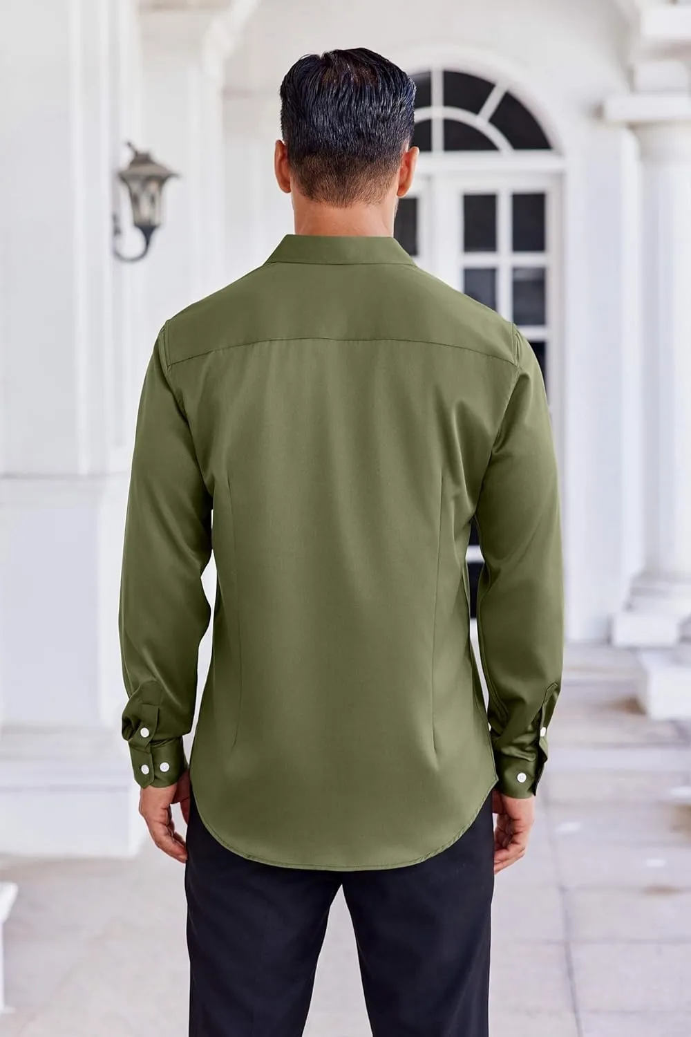 COOFANDY Mens Dress Shirt Long Sleeve Wrinkle Free Formal Shirts Business Casual Button Down Shirts