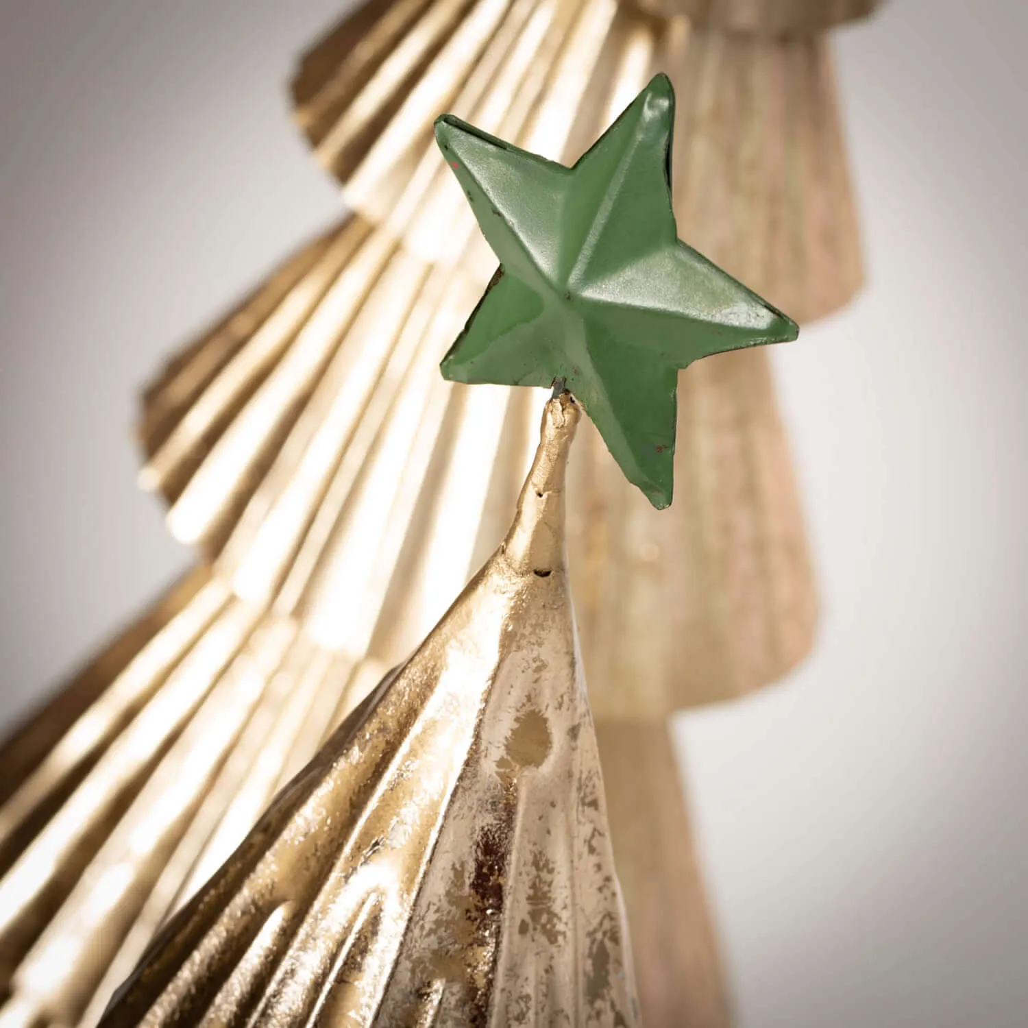 Gold Metal Tabletop Tree Set 2