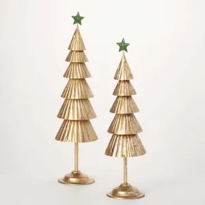 Gold Metal Tabletop Tree Set 2