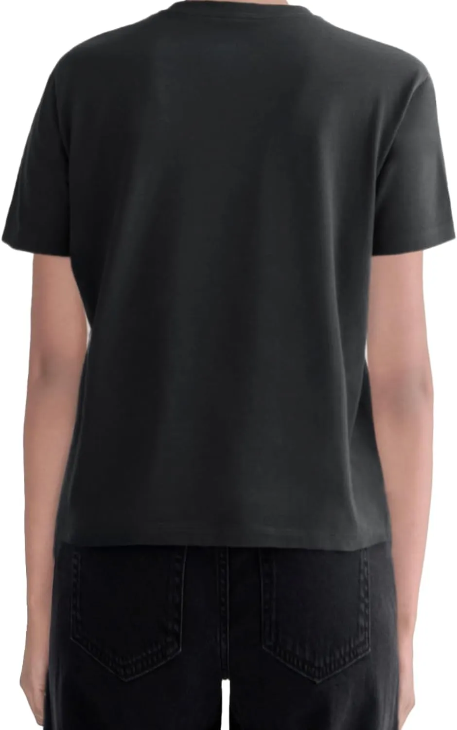 MetHera Women's 100% Cotton Crew Neck T-Shirt - Soft Relaxed Fit Box Cut Casual Tee