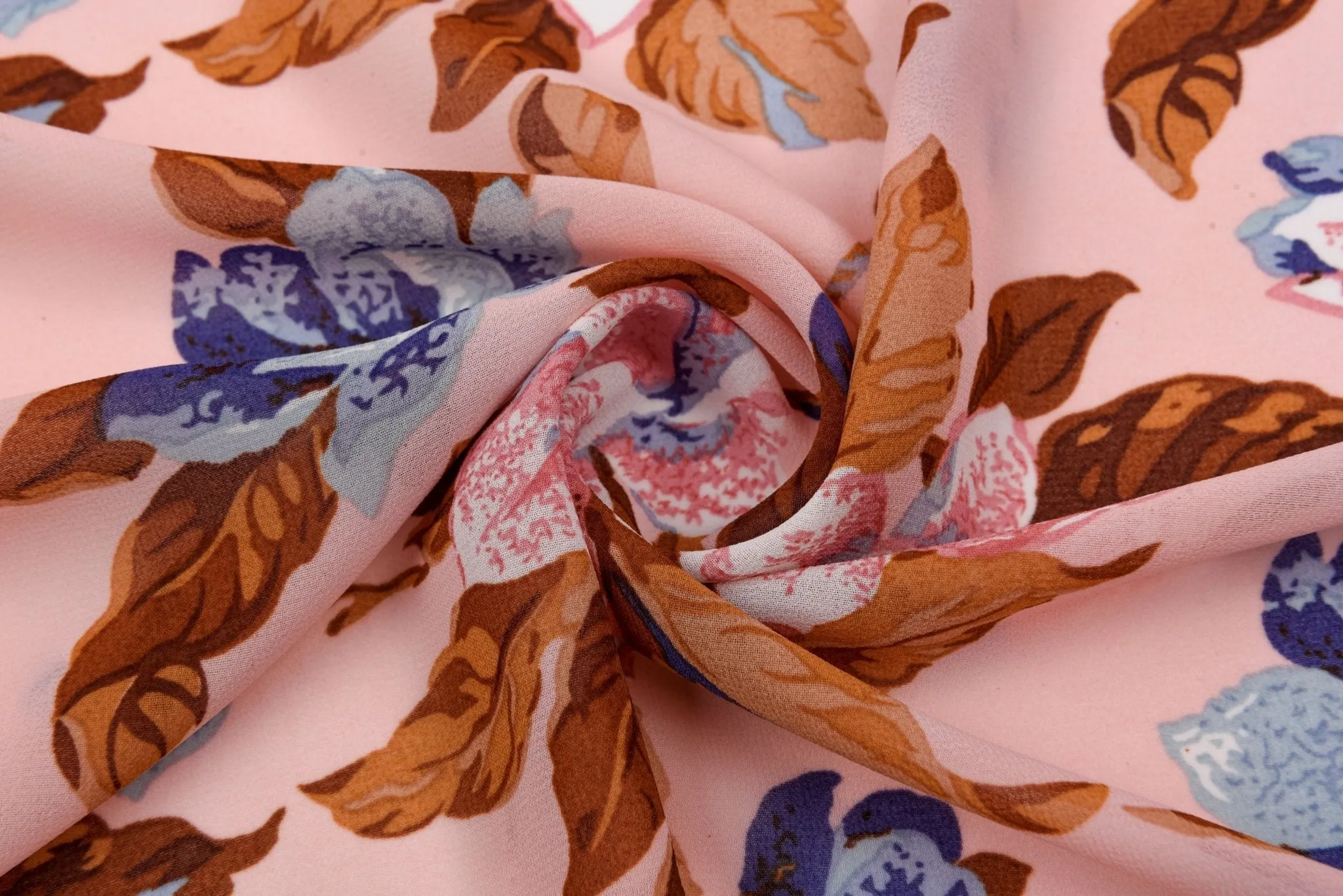 Orchid Opulence Chiffon Georgette Digital Print Fabric - #168