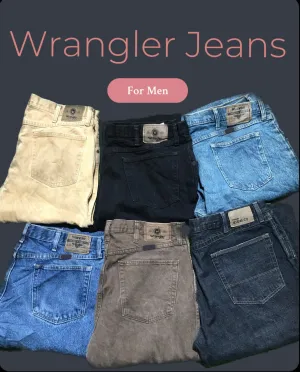 Premium Relaxed Fit Wrangler Jeans for Men