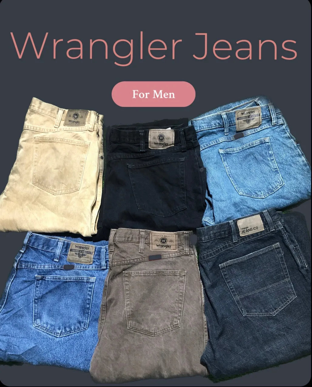 Premium Relaxed Fit Wrangler Jeans for Men