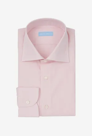 Spread Collar Shirt Cotton Poplin Pink