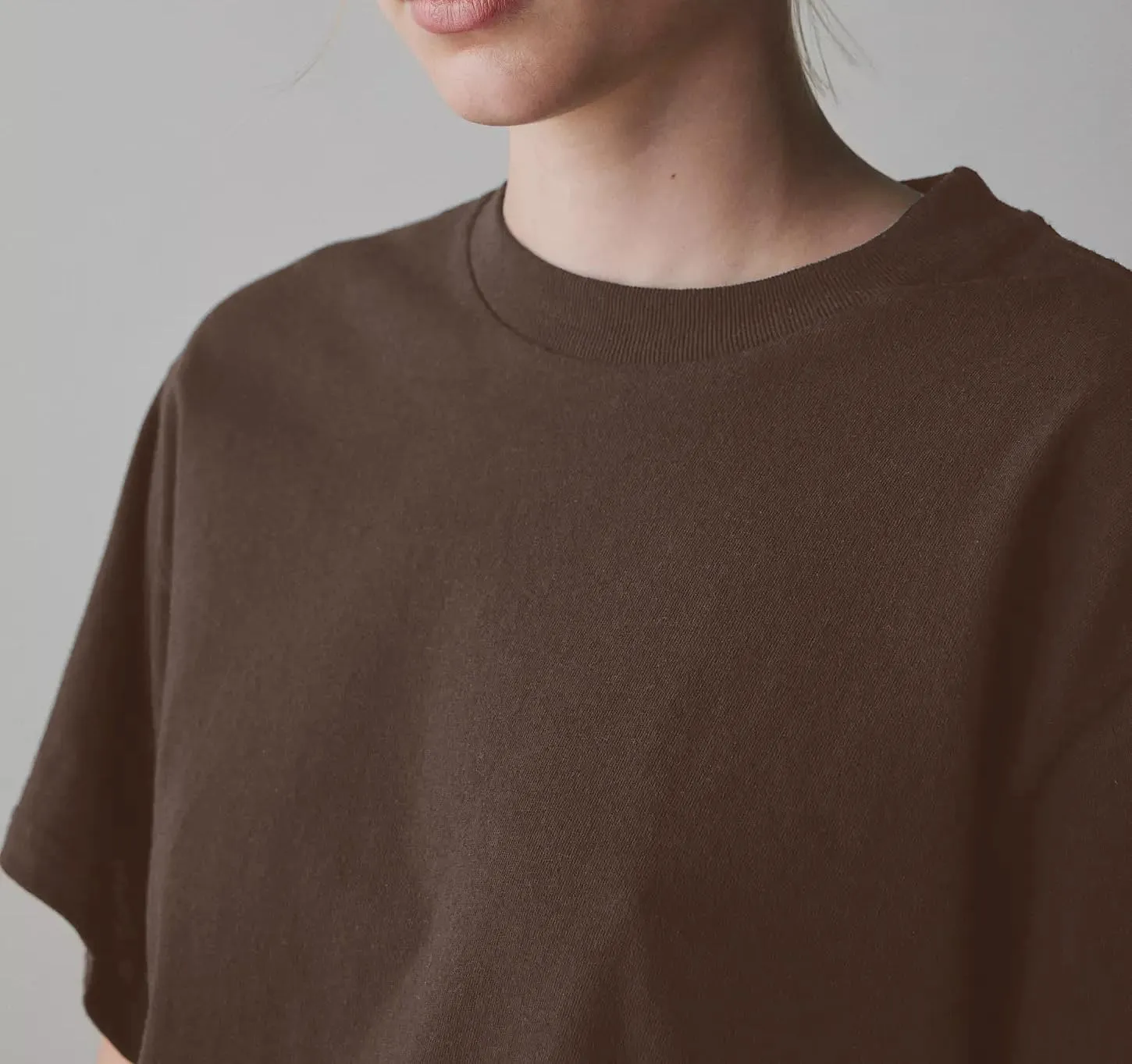 Women's Essentials Crewneck Short Sleeve T-Shirts Casual Boxy Tee Summer Tops Relaxed Fit