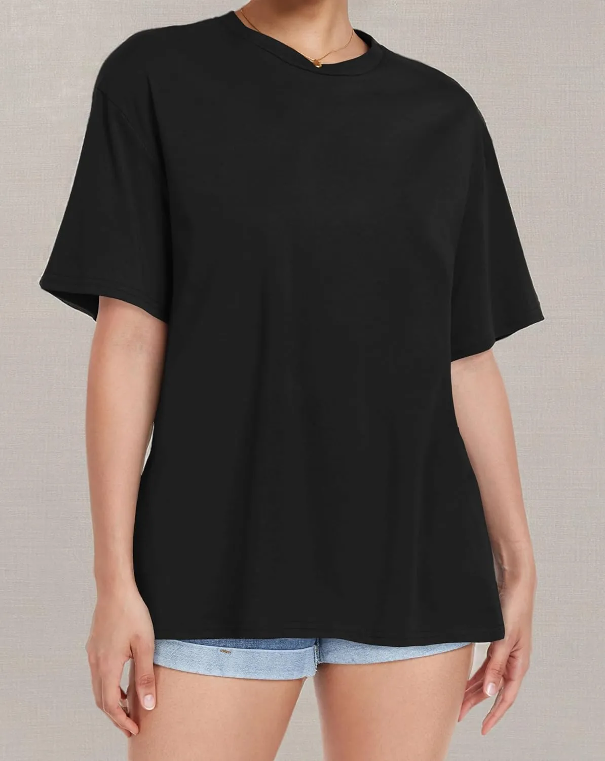 Womens Oversized Tshirt Graphic Tees Crew Neck Summer Short Sleeve Loose Fit Tops